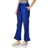 Cherokee Scrub Pants for Women Drawstring Waist with Flare Leg 3 Pockets, Fade Resistant, Durable & Easy Care Fabric – 4101(Galaxy Blue)