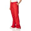 Cherokee Scrub Pants for Women Drawstring Waist with Flare Leg 3 Pockets, Fade Resistant, Durable & Easy Care Fabric – 4101(Red)