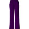 Cherokee Scrub Pants for Women Mid Rise Pull-On Cargo Medical Uniform 7 Pocket Elastic Waist Adjustable Hem Stretch – 4005(Eggplant)