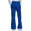 Cherokee Scrub Pants for Women Mid Rise Pull-On Cargo Medical Uniform 7 Pocket Elastic Waist Adjustable Hem Stretch – 4005(Galaxy Blue)