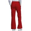 Cherokee Scrub Pants for Women Mid Rise Pull-On Cargo Medical Uniform 7 Pocket Elastic Waist Adjustable Hem Stretch – 4005(Red)