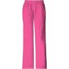Cherokee Scrub Pants for Women Mid Rise Pull-On Cargo Medical Uniform 7 Pocket Elastic Waist Adjustable Hem Stretch – 4005(Shocking Pink)