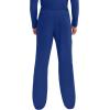 Cherokee Scrub Set For Men, V-Neck 3 Pocket Top WW670 with Modern Fit 7 Pocket Tapered Leg Pant WW140(Galaxy Blue)