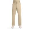 Cherokee Scrub Set For Men, V-Neck 3 Pocket Top WW670 with Modern Fit 7 Pocket Tapered Leg Pant WW140(Khaki)