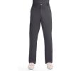 Cherokee Scrub Set For Men, V-Neck 3 Pocket Top WW670 with Modern Fit 7 Pocket Tapered Leg Pant WW140(Pewter)