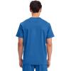 Cherokee Scrub Set For Men, V-Neck 3 Pocket Top WW670 with Modern Fit 7 Pocket Tapered Leg Pant WW140(Royal)