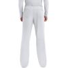 Cherokee Scrub Set For Men, V-Neck 3 Pocket Top WW670 with Modern Fit 7 Pocket Tapered Leg Pant WW140(White)