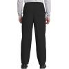 Cherokee Scrub Set for Men and Women, Traditional Fit V-Neck Scrub Top 4777 with Natural Rise, Elastic Waist Pant 4000(Black)