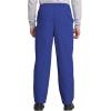 Cherokee Scrub Set for Men and Women, Traditional Fit V-Neck Scrub Top 4777 with Natural Rise, Elastic Waist Pant 4000(Galaxy Blue)