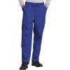 Cherokee Scrub Set for Men and Women, Traditional Fit V-Neck Scrub Top 4777 with Natural Rise, Elastic Waist Pant 4000(Galaxy Blue)