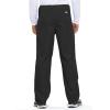 Cherokee Scrub Set for Men and Women from, Traditional Fit V-Neck Top 4777 with Natural Rise Drawstring Cargo Pant 4100(Black)