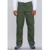 Cherokee Scrub Set for Men and Women from, Traditional Fit V-Neck Top 4777 with Natural Rise Drawstring Cargo Pant 4100(Olive)