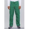 Cherokee Scrub Set for Men and Women from, Traditional Fit V-Neck Top 4777 with Natural Rise Drawstring Cargo Pant 4100(Surgical Green)
