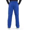 Cherokee Scrub Set for Men from, 4 Pocket V-Neck Scrub Top WW695 with 5 Pocket Tapered Leg Fly Front Cargo Pant WW190(Galaxy Blue)
