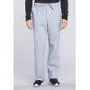Cherokee Scrub Set for Men from, 4 Pocket V-Neck Scrub Top WW695 with 5 Pocket Tapered Leg Fly Front Cargo Pant WW190(Grey)