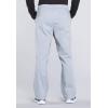 Cherokee Scrub Set for Men from, 4 Pocket V-Neck Scrub Top WW695 with 5 Pocket Tapered Leg Fly Front Cargo Pant WW190(Grey)