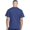 Cherokee Scrub Set for Men from, 4 Pocket V-Neck Scrub Top WW695 with 5 Pocket Tapered Leg Fly Front Cargo Pant WW190(Navy)