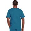 Cherokee Scrub Set for Men or Women, Traditional Fit 4 Pocket V-Neck Top 4725 with 5 Pocket Natural Rise Cargo Pant 4043(Caribbean Blue)