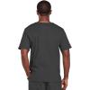 Cherokee Scrub Set for Men or Women, Traditional Fit 4 Pocket V-Neck Top 4725 with 5 Pocket Natural Rise Cargo Pant 4043(Pewter)
