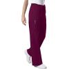 Cherokee Scrub Set for Men or Women, Traditional Fit 4 Pocket V-Neck Top 4725 with 5 Pocket Natural Rise Cargo Pant 4043(Wine)