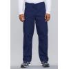 Cherokee Scrub Sets for Women and Men, 6 Pocket Medical Scrubs with V-Neck Top 4876 & Drawstring Cargo Pant 4100(Navy)
