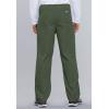 Cherokee Scrub Sets for Women and Men, 6 Pocket Medical Scrubs with V-Neck Top 4876 & Drawstring Cargo Pant 4100(Olive)