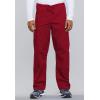 Cherokee Scrub Sets for Women and Men, 6 Pocket Medical Scrubs with V-Neck Top 4876 & Drawstring Cargo Pant 4100(Red)