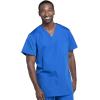 Cherokee Scrub Sets for Women and Men, 6 Pocket Medical Scrubs with V-Neck Top 4876 & Drawstring Cargo Pant 4100(Royal)