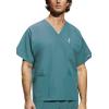Cherokee Scrub Sets for Women and Men, 6 Pocket Medical Scrubs with V-Neck Top 4876 & Drawstring Cargo Pant 4100(Teal Blue)