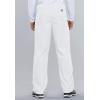 Cherokee Scrub Sets for Women and Men, 6 Pocket Medical Scrubs with V-Neck Top 4876 & Drawstring Cargo Pant 4100(White)