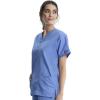 Cherokee Scrub for Women V-Neck Top Traditional fit with Dolman Sleeve and Fade Resistant Fabric – 4700(Ciel)