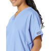 Cherokee Scrub for Women V-Neck Top Traditional fit with Dolman Sleeve and Fade Resistant Fabric – 4700(Ciel)