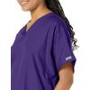 Cherokee Scrub for Women V-Neck Top Traditional fit with Dolman Sleeve and Fade Resistant Fabric – 4700(Grape)
