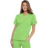 Cherokee Scrub for Women V-Neck Top Traditional fit with Dolman Sleeve and Fade Resistant Fabric – 4700(Lime Green)