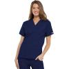 Cherokee Scrub for Women V-Neck Top Traditional fit with Dolman Sleeve and Fade Resistant Fabric – 4700(Navy)