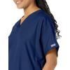 Cherokee Scrub for Women V-Neck Top Traditional fit with Dolman Sleeve and Fade Resistant Fabric – 4700(Navy)