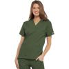 Cherokee Scrub for Women V-Neck Top Traditional fit with Dolman Sleeve and Fade Resistant Fabric – 4700(Olive)