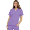 Cherokee Scrub for Women V-Neck Top Traditional fit with Dolman Sleeve and Fade Resistant Fabric – 4700(Orchid)