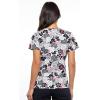 Cherokee Scrub for Women V-Neck Top Traditional fit with Dolman Sleeve and Fade Resistant Fabric – 4700(Paisley Love)