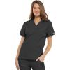 Cherokee Scrub for Women V-Neck Top Traditional fit with Dolman Sleeve and Fade Resistant Fabric – 4700(Pewter)