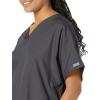 Cherokee Scrub for Women V-Neck Top Traditional fit with Dolman Sleeve and Fade Resistant Fabric – 4700(Pewter)