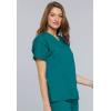 Cherokee Scrub for Women V-Neck Top Traditional fit with Dolman Sleeve and Fade Resistant Fabric – 4700(Teal Blue)