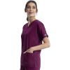 Cherokee Scrub for Women V-Neck Top Traditional fit with Dolman Sleeve and Fade Resistant Fabric – 4700(Wine)
