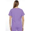 Cherokee Scrub set for women Traditional Fit Dolman Sleeve, V-neck Top 4700 Natural Rise Flare Leg Drawstring Pant 4101(Orchid)