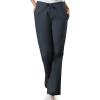 Cherokee Scrub set for women Traditional Fit Dolman Sleeve, V-neck Top 4700 Natural Rise Flare Leg Drawstring Pant 4101(Pewter)