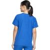 Cherokee Scrub set for women Traditional Fit Dolman Sleeve, V-neck Top 4700 Natural Rise Flare Leg Drawstring Pant 4101(Royal)