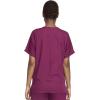 Cherokee Scrub set for women Traditional Fit Dolman Sleeve, V-neck Top 4700 Natural Rise Flare Leg Drawstring Pant 4101(Wine)