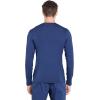 Cherokee Scrubs Men’s Long Sleeve Underscrub Knit Tee,Crew Neck, Stretch Durable Layering Shirt for Medical Uniforms – WW700(Navy)