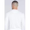 Cherokee Scrubs Men’s Long Sleeve Underscrub Knit Tee,Crew Neck, Stretch Durable Layering Shirt for Medical Uniforms – WW700(White)