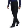 Cherokee Scrubs Mens Pants Tapered Leg with 5 Pockets, Zip Cargo, 360° Stretch & Moisture Wicking – CK185(Black)